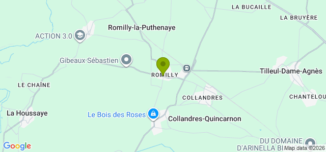 Carte de localisation de la randonnée Le Circuit des Clochers jusqu'au Val Gallerand au départ de Romilly-la-Puthenaye