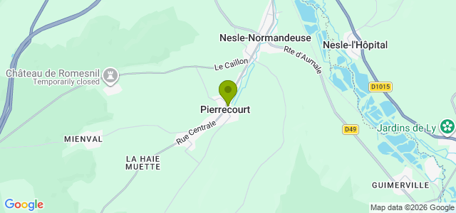 Carte de localisation de la randonnée Hardi, mais très agréable. au départ de Pierrecourt