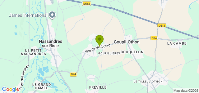 Carte de localisation de la randonnée Le Circuit des Fours à Pains au départ de Goupillières