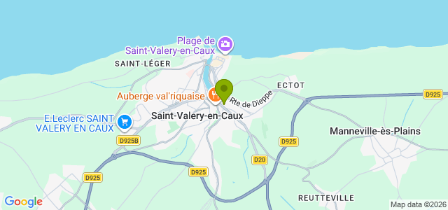 Carte de localisation de la randonnée Autour de St-Valery-en-Caux au départ de St-Valery-en-Caux
