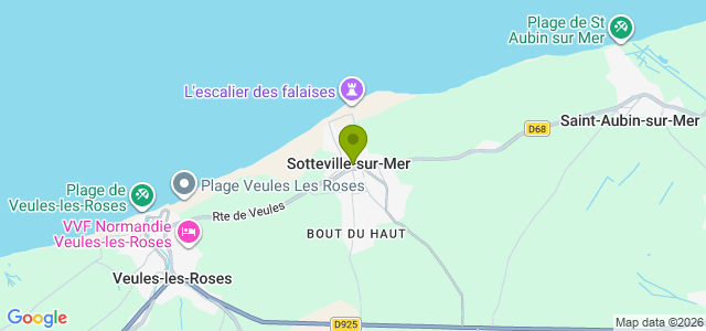 Carte de localisation de la randonnée Chemins de campagne. au départ de Sotteville-sur-Mer