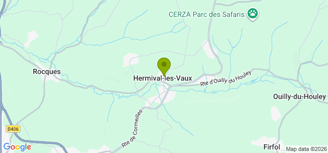 Carte de localisation de la randonnée Sons des tropiques. au départ de Hermival-les-Vaux