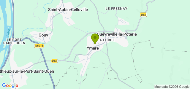 Carte de localisation de la randonnée Coteau de Seine entre Ymare, Alizay et Quévreville-la-Poterie au départ de Ymare