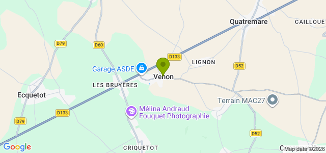 Carte de localisation de la randonnée Chemin de l'Arboretum du Prieuré au départ de Venon