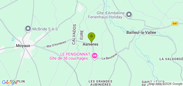 Carte de localisation de la randonnée Les berges et coteaux de la Calonne. au départ de Asnières