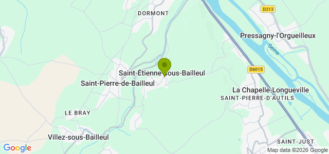 Carte de localisation de la randonnée Chemins en sous bois et chemins en balcon. au départ de St-Etienne-sous-Bailleul