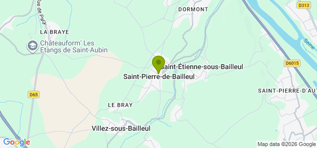 Carte de localisation de la randonnée Chemins et patrimoine au départ de St-Pierre-de-Bailleul