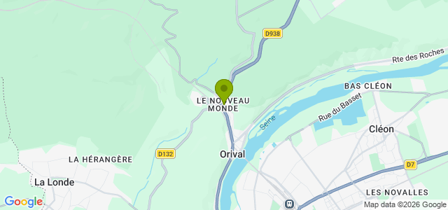 Carte de localisation de la randonnée Boucle en forêt domaniale de La Londe-Rouvray jusqu'à Elbeuf. au départ de Orival ouest