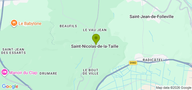 Carte de localisation de la randonnée Circuit du Val de l'Abbesse au départ de St-Nicolas-de-la-Taille