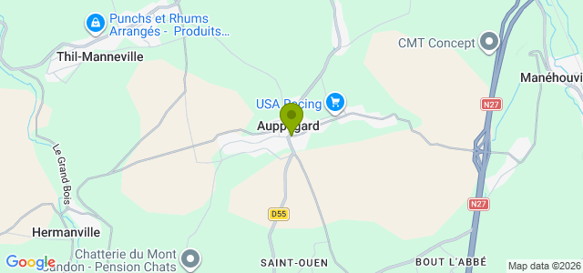 Carte de localisation de la randonnée Le circuit de la Pougaraise au départ de Auppegard