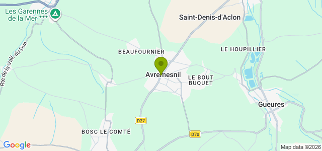 Carte de localisation de la randonnée Les 2 rives de la Saâne au départ de Avremesnil