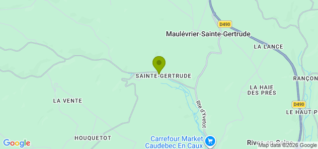 Carte de localisation de la randonnée Boucle en forêt domaniale du Trail-Maulévrier au départ de Sainte-Gertrude