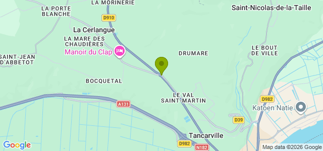 Carte de localisation de la randonnée Paysages de bayou au départ de La Cerlangue