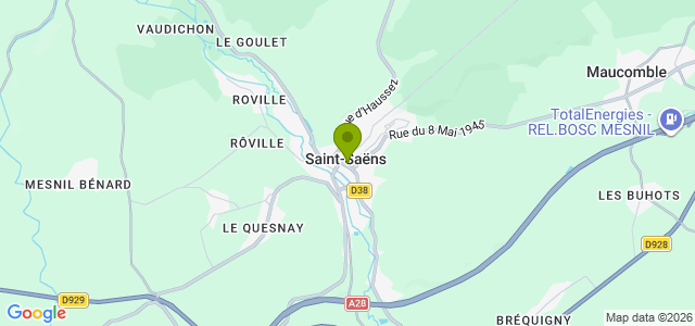 Carte de localisation de la randonnée Du Chasse-Marée au Puits Merveilleux au départ de Saint-Saens