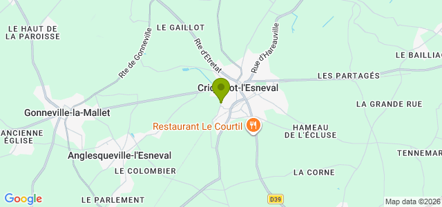 Carte de localisation de la randonnée Chemins du Pays de Caux au départ de Criquetot-l'Esneval