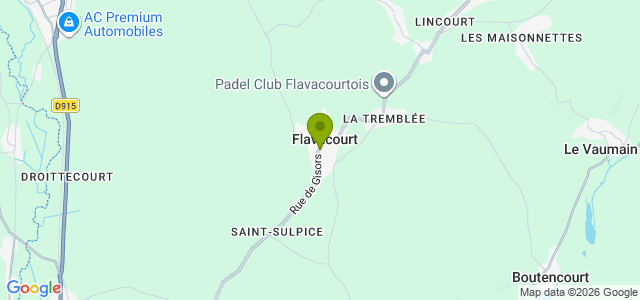 Carte de localisation de la randonnée Les rives de l'Epte au départ de Flavacourt