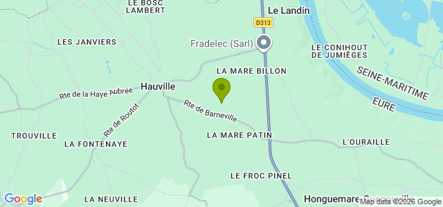 Carte de localisation de la randonnée Boucle entre le moulin de pierre et la forêt domaniale au départ de Hauville