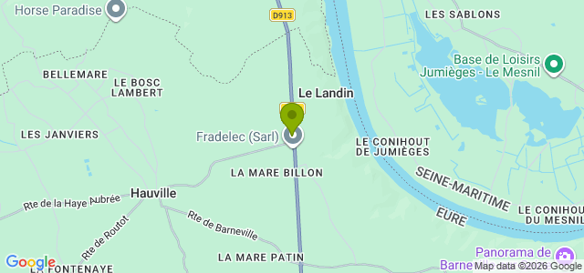 Carte de localisation de la randonnée Comme sur une île au départ de Le Landin