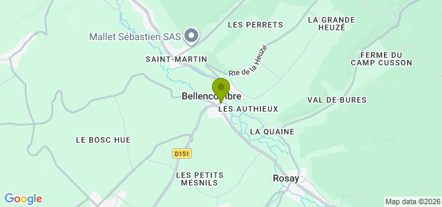 Carte de localisation de la randonnée Forêt d'Eawy et berges de la Varenne au départ de Bellencombre