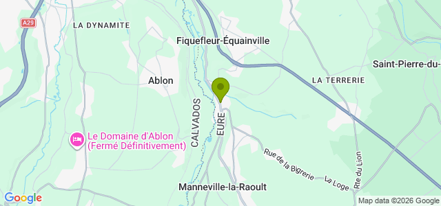 Carte de localisation de la randonnée Autour de la rivière Morelle au départ de Equainville