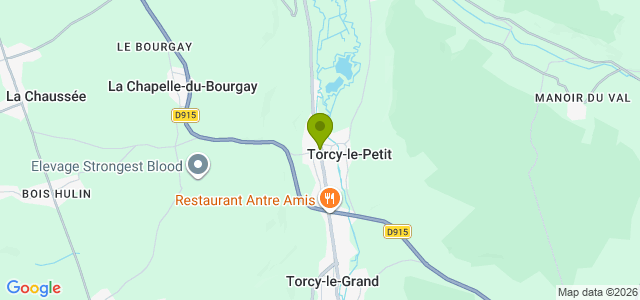 Carte de localisation de la randonnée Collines de Varenne et de Béthune au départ de Torcy-le-Petit 3