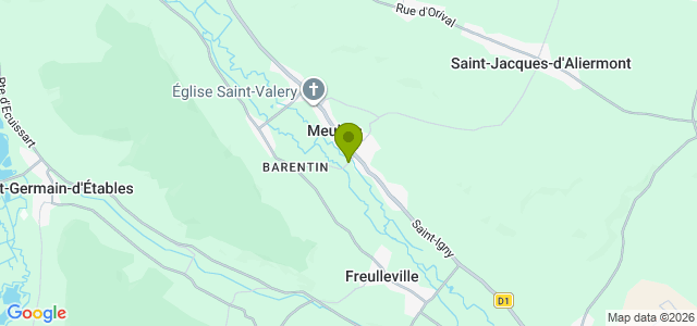 Carte de localisation de la randonnée Avenue Verte et Massif de Pimont au départ de Meulers