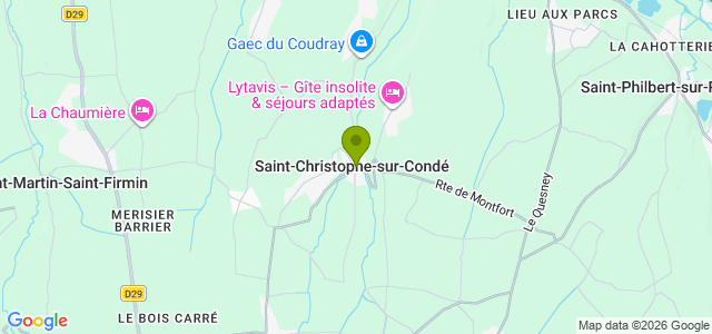 Carte de localisation de la randonnée Collines et patrimoine de la vallée de la Risle au départ de St-Christophe-sur-Condé