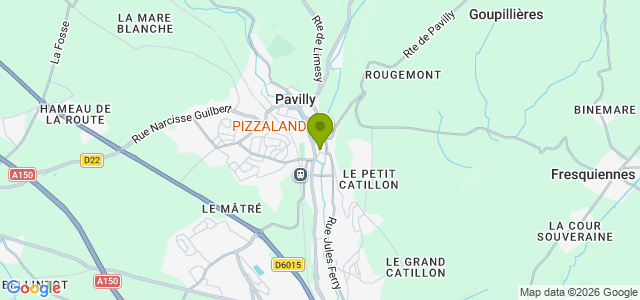 Carte de localisation de la randonnée Les coteaux boisés de l'Austreberthe au départ de Pavilly