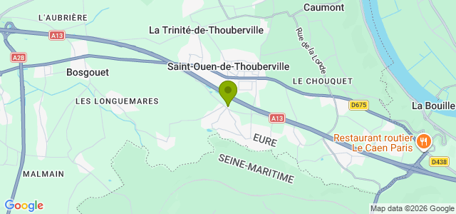 Carte de localisation de la randonnée Forêt de La-Londe - Rouvray au départ de St-Ouen-de-Thouberville