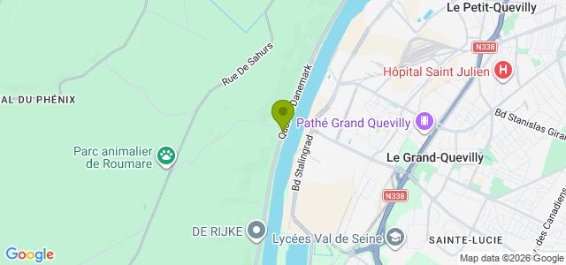 Carte de localisation de la randonnée La Forêt Domaniale de Roumare et son parc animalier au départ de Dieppedalle