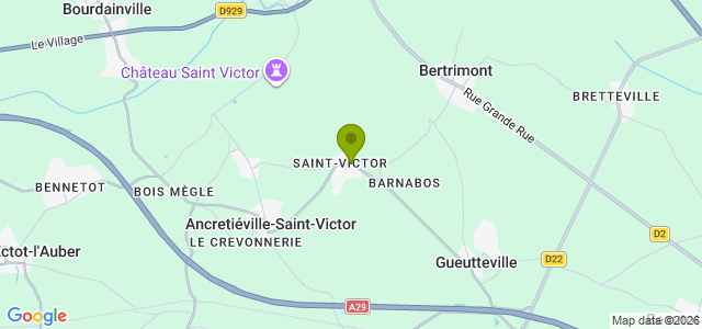Carte de localisation de la randonnée Du centre de la Seine Maritime à la découverte de Notre Dame de France au départ de Ancretiéville-St-Victor