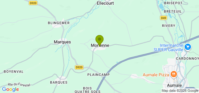 Carte de localisation de la randonnée Sur les coteaux de la vallée de la Méline. au départ de Morienne