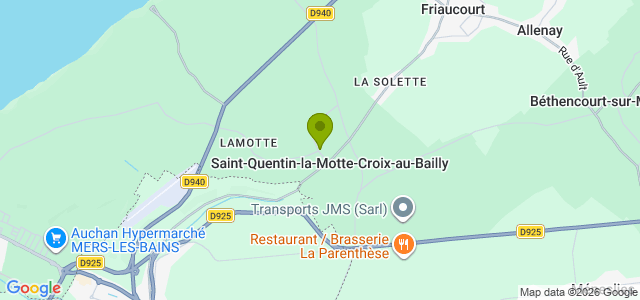 Carte de localisation de la randonnée Les falaises d'Ault et la plage d'Onival au départ de St-Quentin-la-Motte