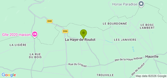 Carte de localisation de la randonnée Forêt domaniale de Brotonne et ancien prieuré du Torps au départ de La Haye-de-Routot