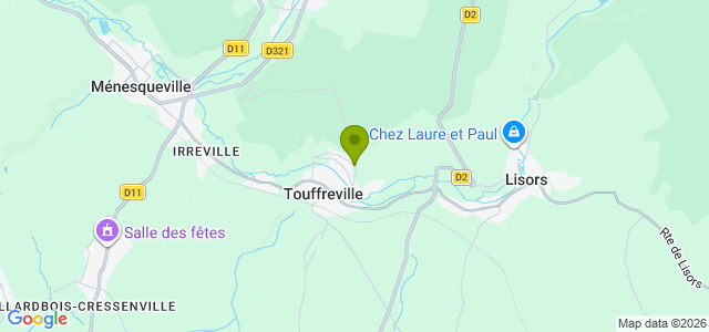 Carte de localisation de la randonnée Circuit de la Jacassière en forêt de Lyons au départ de Touffreville