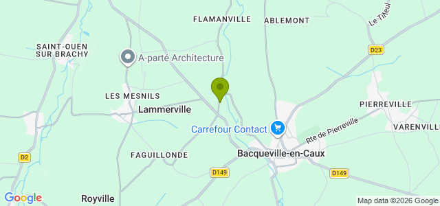 Carte de localisation de la randonnée Entre Saâne et Vienne au départ de Lammerville