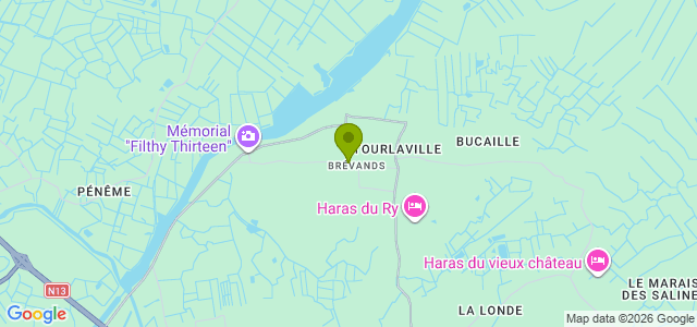 Carte de localisation de la randonnée Le long du Canal de Carentan à la Mer au départ de Brévands