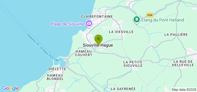 Carte de localisation de la randonnée Panoramas sur le paysage Haguais au départ de Siouville-Hague