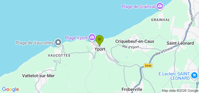 Carte de localisation de la randonnée Belle boucle qui s'appuie sur le GR 21 au départ de Yport