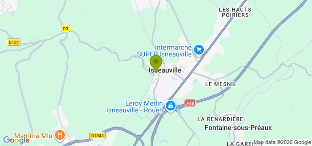 Carte de localisation de la randonnée Le tour de la Forêt Domaniale Verte au départ d'Isneauville au départ de Isneauville