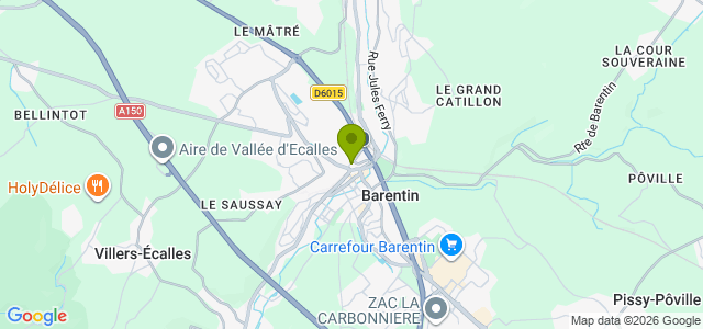 Carte de localisation de la randonnée Coteaux et vallée de l'Austreberthe au départ de Barentin