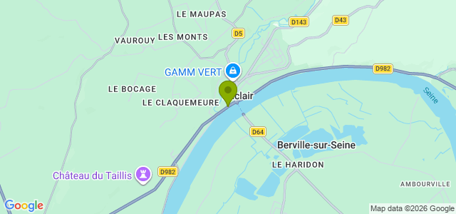 Carte de localisation de la randonnée Circuit du Catelier au départ de Duclair