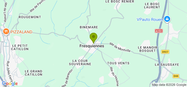 Carte de localisation de la randonnée Boucle entre les GR 212 et GR 25 au départ de Fresquiennes
