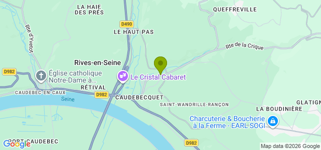 Carte de localisation de la randonnée Circuit des vallées de la Fontenelle et de la Rançon au départ de St-Wandrille-Rançon 3