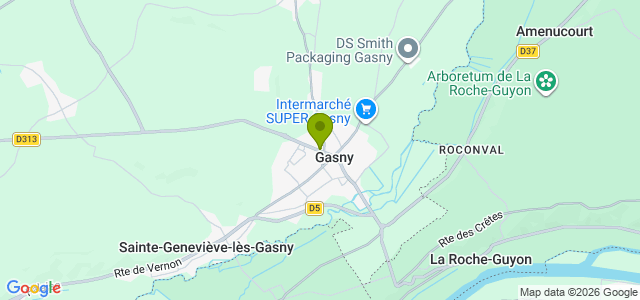 Carte de localisation de la randonnée Chemins en balcon sur la vallée de l'Epte et la vallée de la Seine ! au départ de Gasny