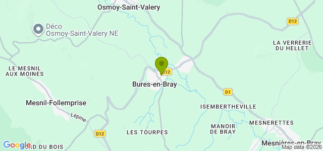 Carte de localisation de la randonnée Encore une belle randonnée en Pays-de-Bray ! au départ de Bures-en-Bray