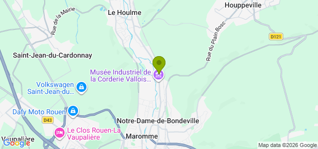 Carte de localisation de la randonnée Le long du Cailly et sur ses coteaux boisés au départ de Notre-Dame-de-Bondeville