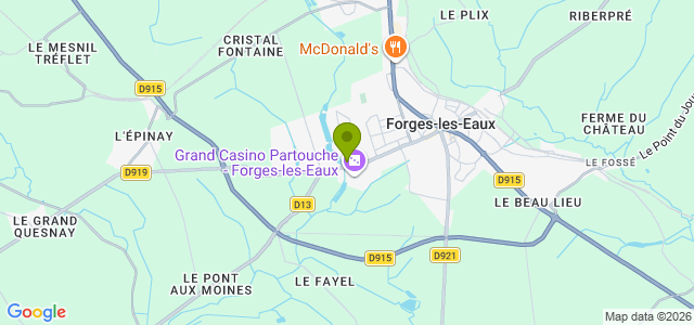 Carte de localisation de la randonnée Bord d'étang, forêt et panoramas : superbe ! au départ de Forges-les-Eaux