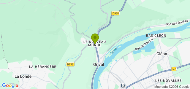 Carte de localisation de la randonnée L'ancien village troglodytique au départ de Orival