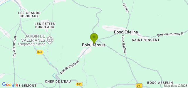 Carte de localisation de la randonnée Circuit des Coteaux Vikings  au départ de Bois-Héroult